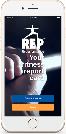 REPerformance App Landing Page for both iOS and Android devices with ...
