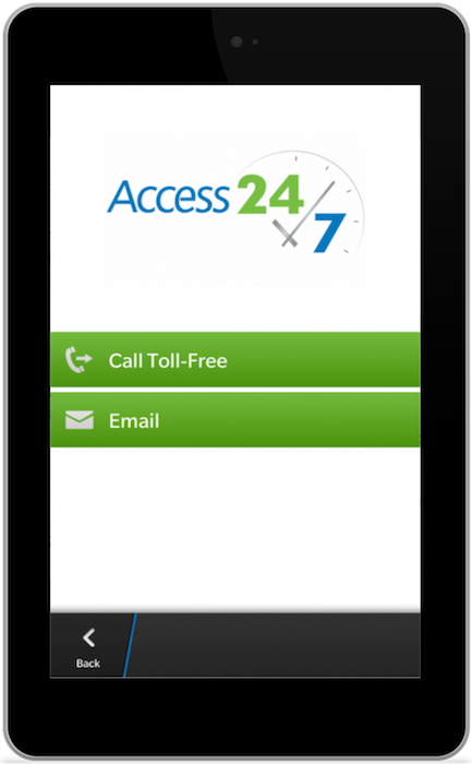 Access Credit Union Contact Us Screen