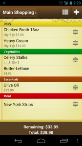 Push Interactions App Review - Out of Milk Grocery  List