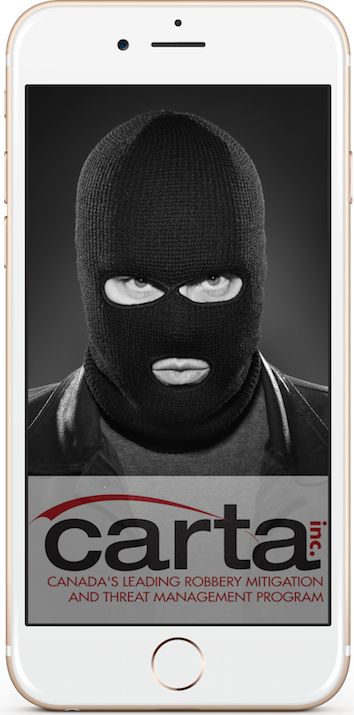 Carta Robbery Training App Homescreen