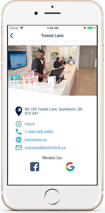 Bolt Mobile Store Details